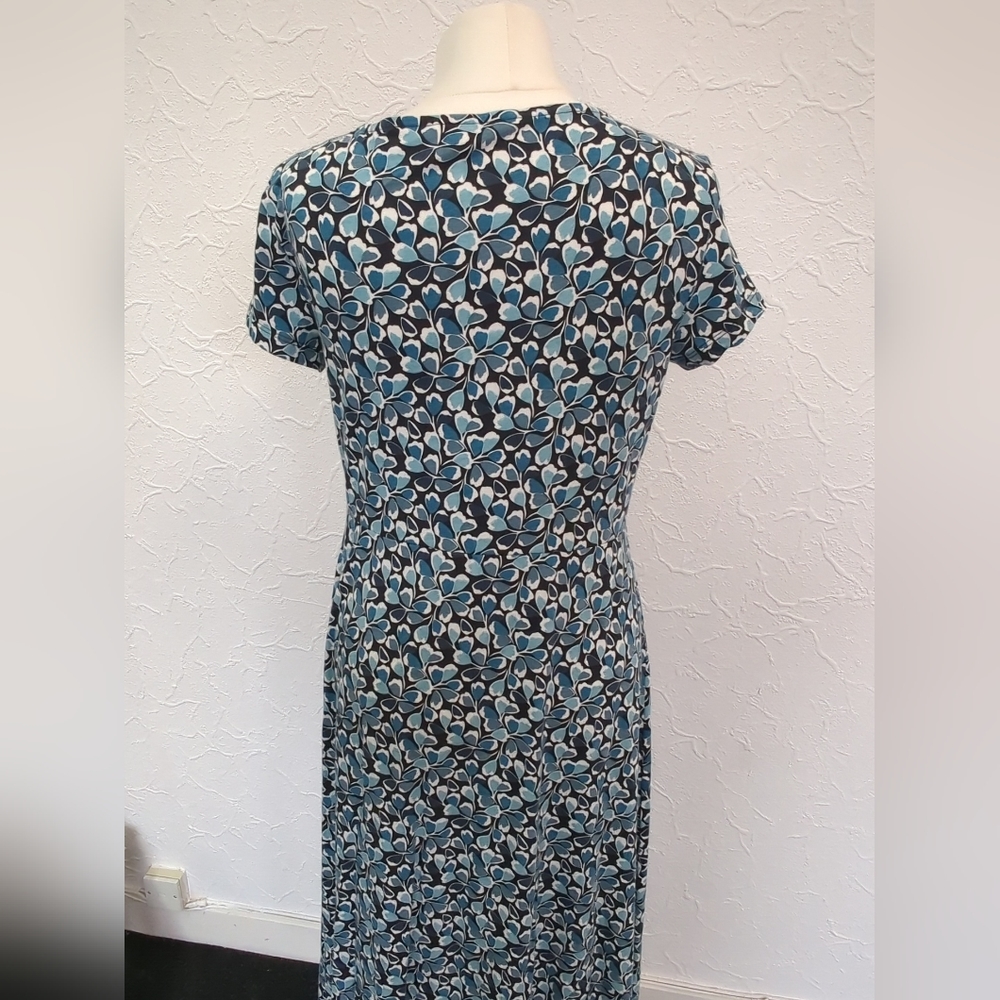 SEASALT Wild Bouquet Dress TEAL FLORAL Fit & Flare Size 12 (RRP £69.95 - Picture 5 of 8
